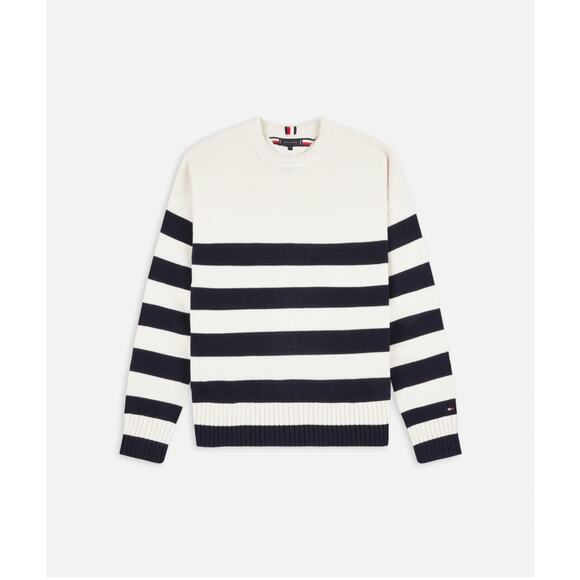 Tommy Hilfiger Breton Stripe Crewneck Sweater NWT